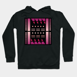 “Dimensional Waves (1)” - V.5 Red - (Geometric Art) (Dimensions) - Doc Labs Hoodie